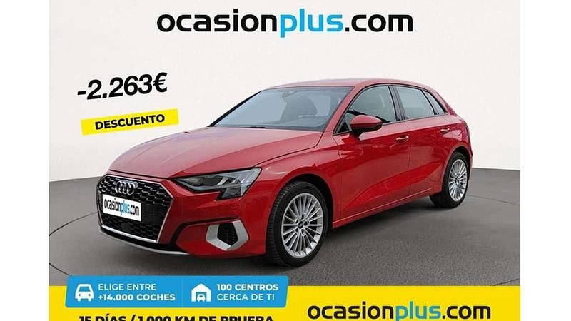 Rojo Usado 2023 Audi A3 Sportback Advanced Utilitario | 22.637 € (Buen precio) - Imagen 1/4