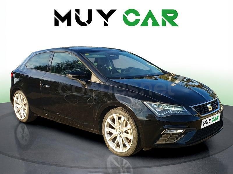 Negro Usado 2018 Seat Leon FR Berlina | 13.990 € (Precio justo) - Imagen 1/4