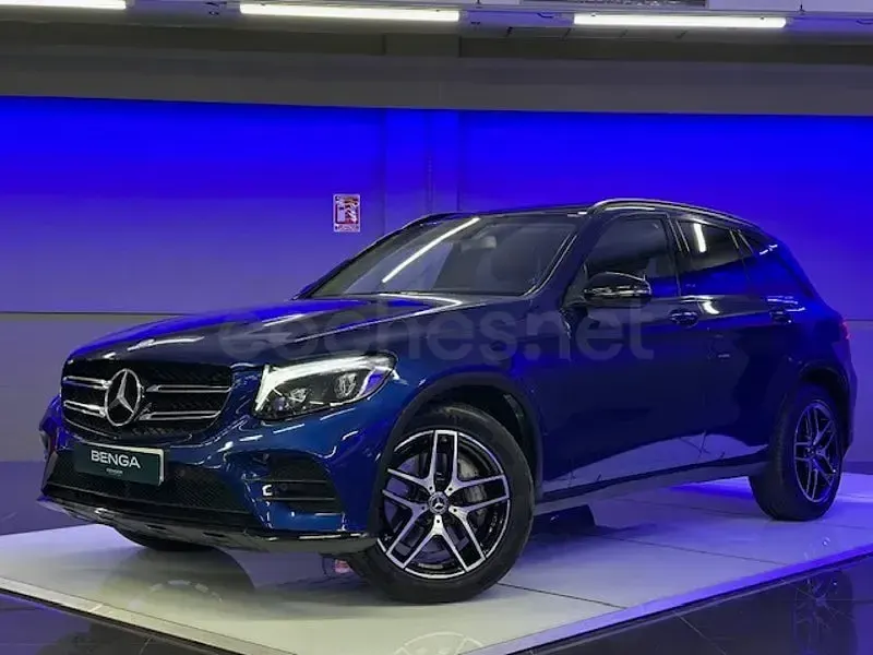 Usado Mercedes GLC220 170 CV (125 kW) 2018 Azul SUV
