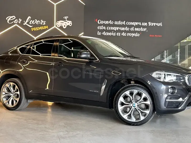 Usado BMW X6 313 CV (230 kW) 2017 Gris / plata SUV