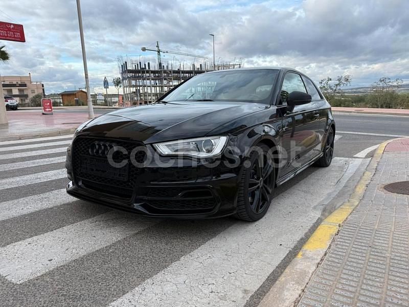 Usado Audi S3 300 CV (220 kW) 2014 Negro Berlina