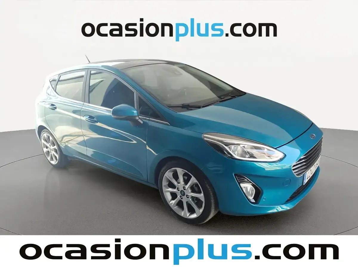 Usado Ford Fiesta Titanium 100 CV (73 kW) 2018 Azul Utilitario