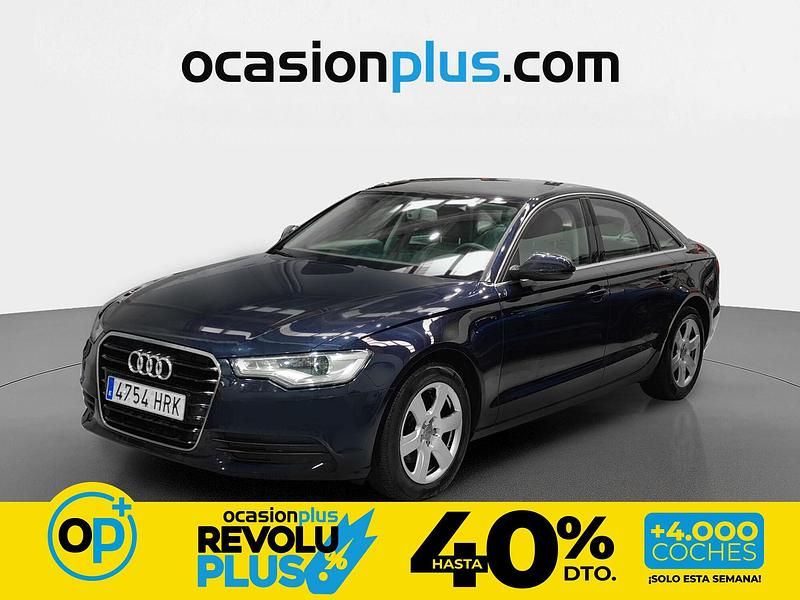 Usado Audi A6 177 CV (130 kW) 2013 Azul Berlina