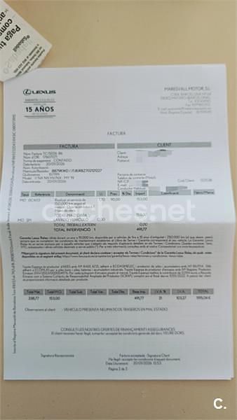 Usado Lexus NX300h Sport Line 197 CV (144 kW) 2019 Blanco SUV