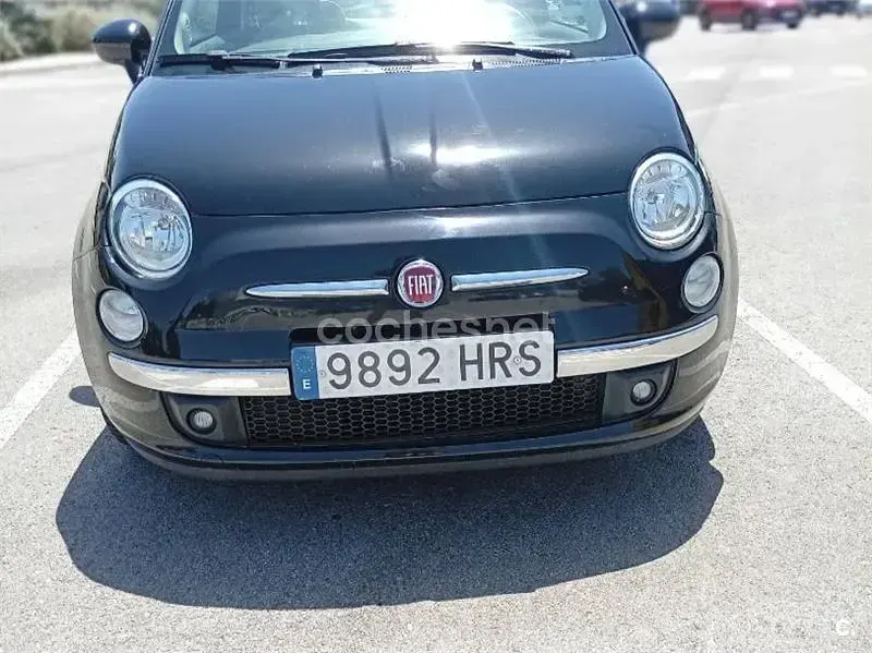 Usado Fiat 500 Lounge 69 CV (50 kW) 2013 Negro Berlina