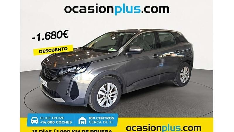Plateado Usado 2021 Peugeot 3008 Active Monovolumen | 16.810 € (Buen precio) - Imagen 1/4