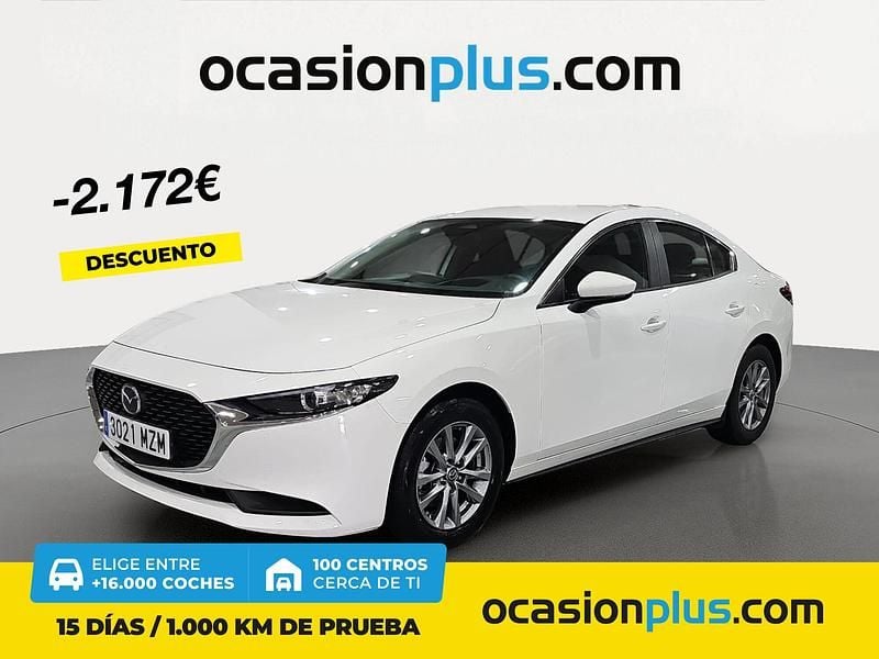 Blanco Usado 2025 Mazda 3 Prime-Line Berlina | 23.900 € - Imagen 1/4