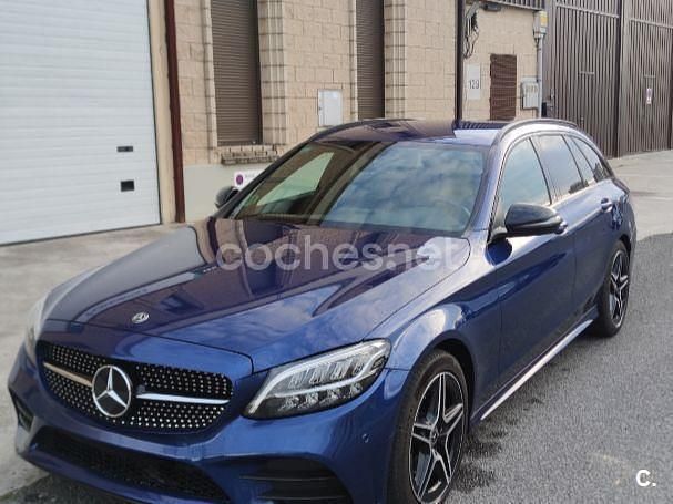Usado Mercedes C200 150 CV (110 kW) 2019 Azul Familiar