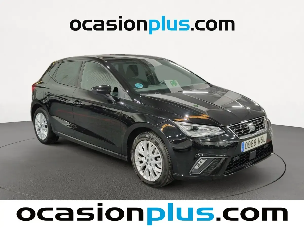 Usado Seat Ibiza FR 115 CV (84 kW) 2024 Negro Utilitario