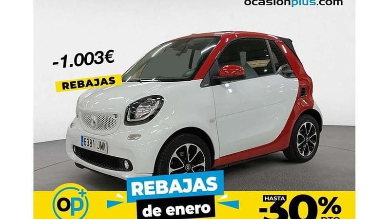 Blanco Usado 2016 Smart ForTwo Cabrio Passion Descapotable | 12.547 € (Precio justo) - Imagen 1/4