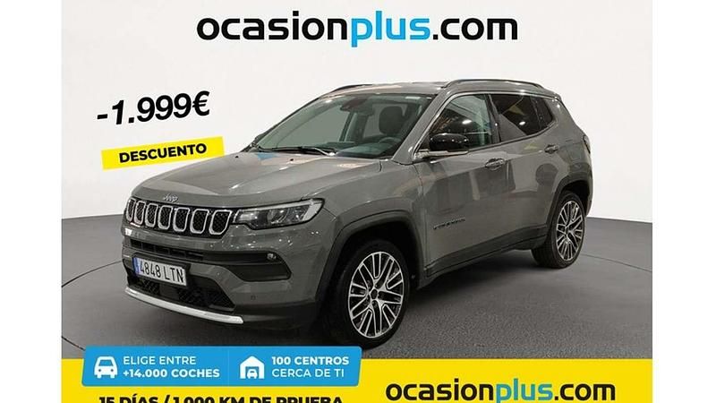 Gris Usado 2021 Jeep Compass Limited SUV | 19.991 € (Buen precio) - Imagen 1/4