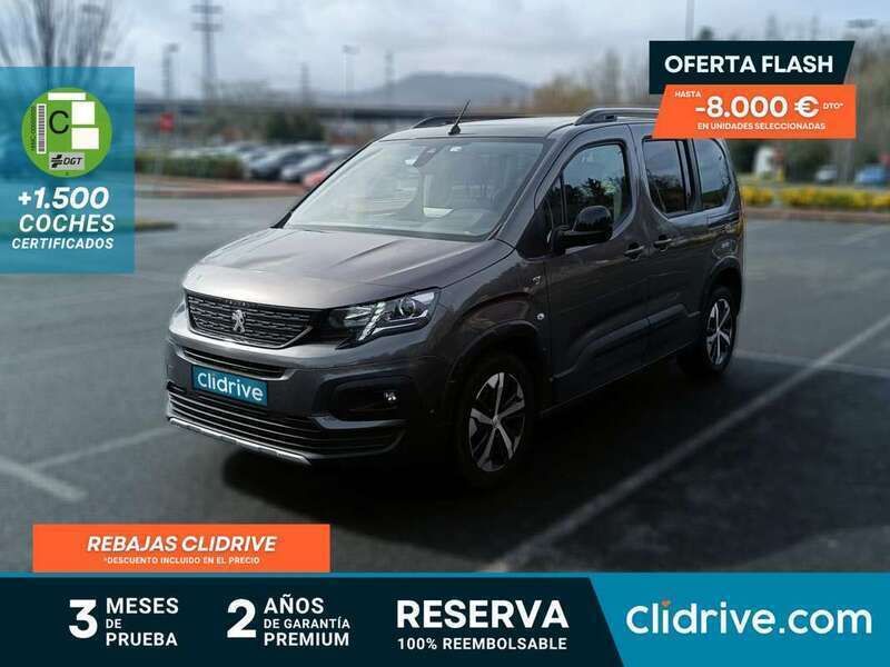 Gris Usado 2021 Peugeot Rifter GTi Monovolumen | 21.990 € (Precio justo) - Imagen 1/3