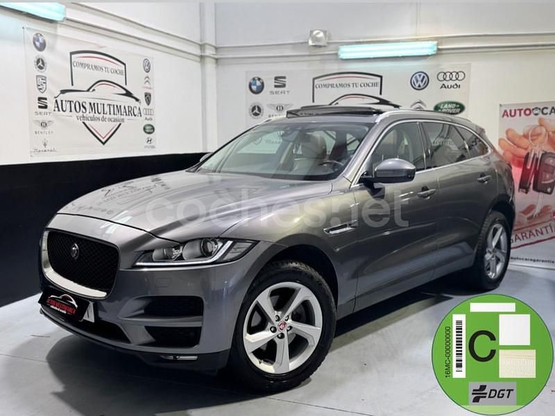 Gris / plata Usado 2019 Jaguar F-Pace Prestige SUV | 17.999 € (Super precio) - Imagen 1/4