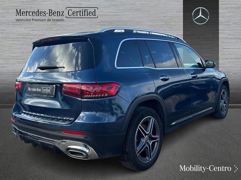 Usado Mercedes GLB200 AMG line 150 CV (110 kW) 2022 Azul denim SUV