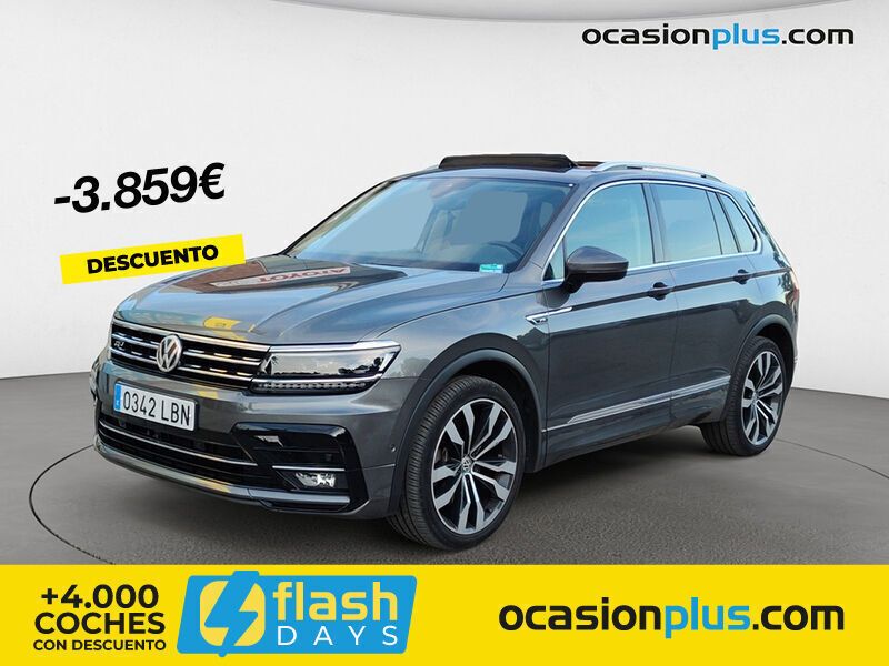 Gris / plata Usado 2019 VW Tiguan Sportline SUV | 30.350 € (Precio justo) - Imagen 1/4