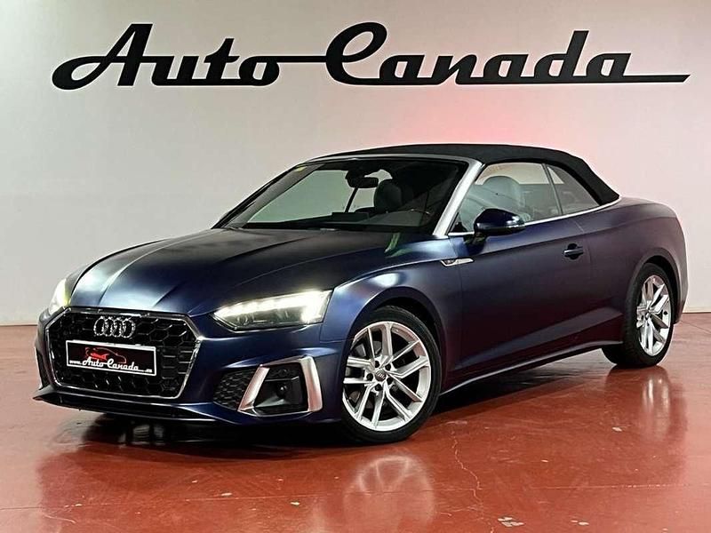 Usado Audi A5 S-Line 162 CV (119 kW) 2020 Azul Descapotable