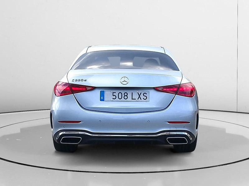 Usado Mercedes C220 AMG line 200 CV (147 kW) 2017 Azul Berlina