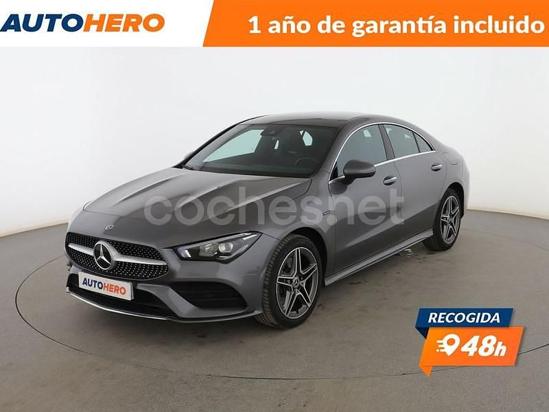 Gris Usado 2021 Mercedes CLA250e AMG line Berlina | 33.999 € (Precio justo) - Imagen 1/3
