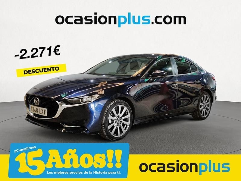 Azul Usado 2022 Mazda 3 Berlina | 24.350 € (Precio justo) - Imagen 1/4