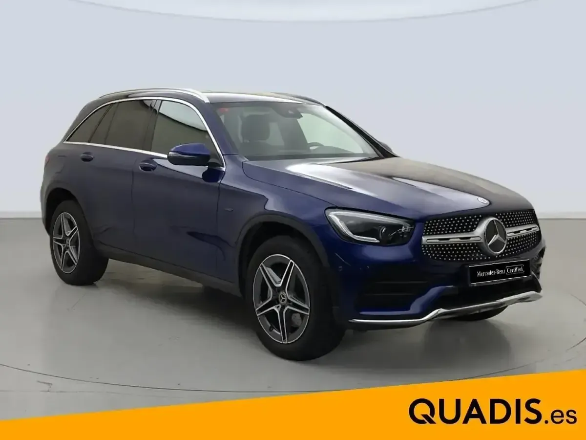 Usado Mercedes GLC300e 320 CV (235 kW) 2021 Azul SUV