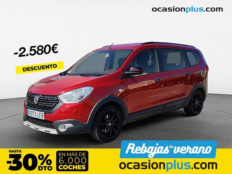 Rojo Usado 2020 Dacia Lodgy Monovolumen | 16.990 € (Un poco caro) - Imagen 1/4