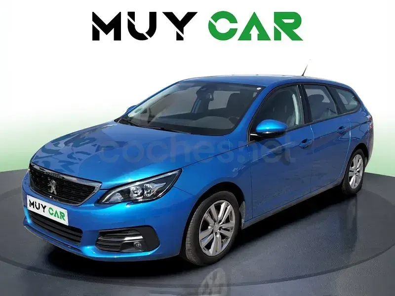 Usado Peugeot 308 SW Active 130 CV (95 kW) 2021 Azul Familiar