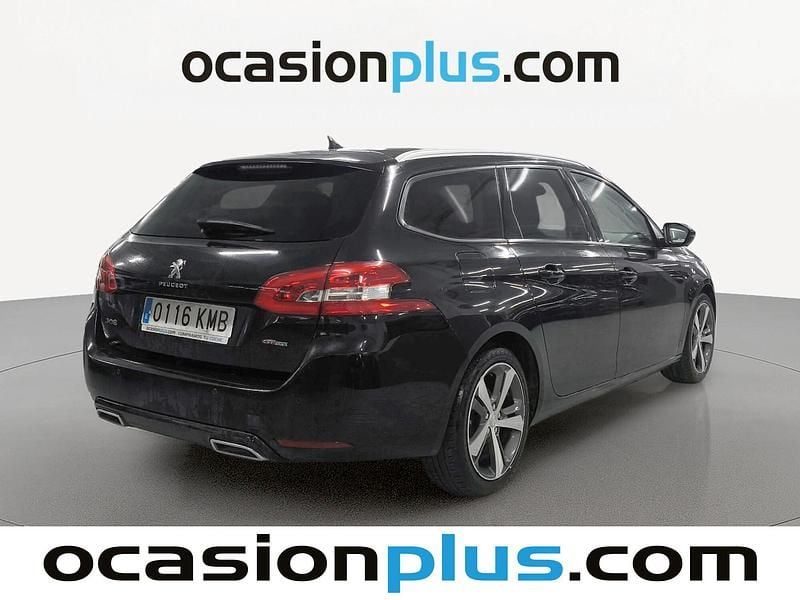 Usado Peugeot 308 Style 130 CV (95 kW) 2018 Negro Familiar