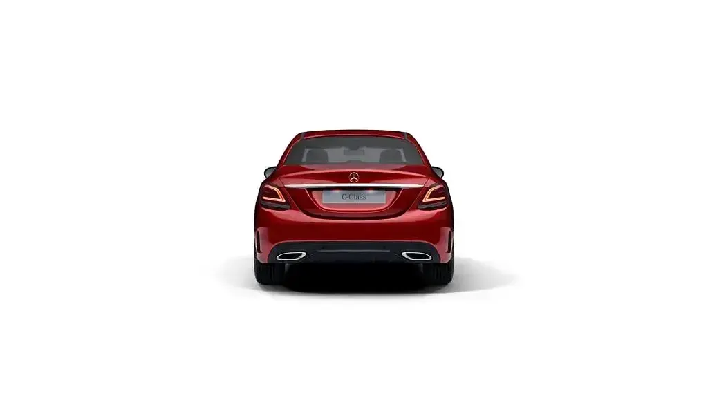 Usado Mercedes C200 AMG line 160 CV (117 kW) 2020 Rojo Berlina
