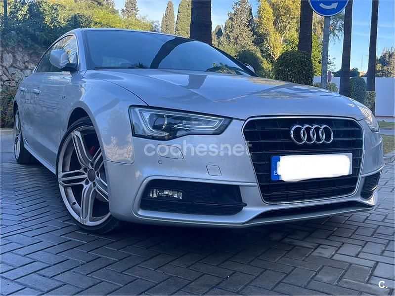 Gris / plata Usado 2013 Audi A5 Sportback S-Line Utilitario | 16.900 € (Precio justo) - Imagen 1/4