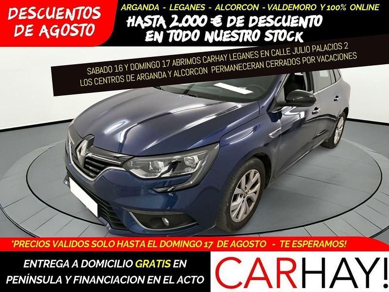 Usado Renault Mégane IV LIMITED 140 CV (102 kW) 2018 Azul Utilitario