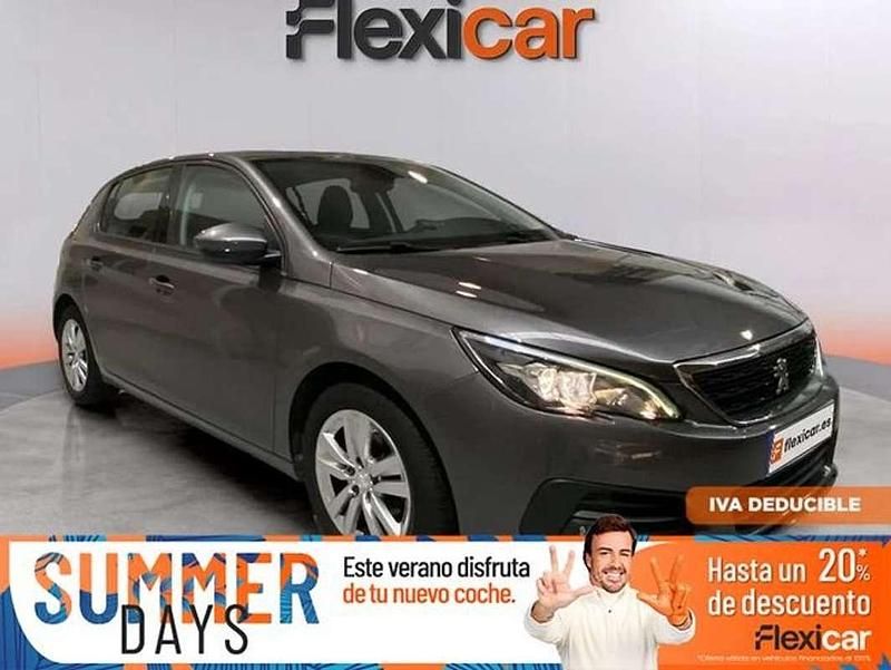 Gris Usado 2021 Peugeot 308 Active Berlina | 9290 € (Buen precio) - Imagen 1/4