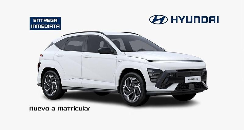 Gris Nuevo 2024 Hyundai Kona N Line SUV | 27.445 € (Precio justo) - Imagen 1/4
