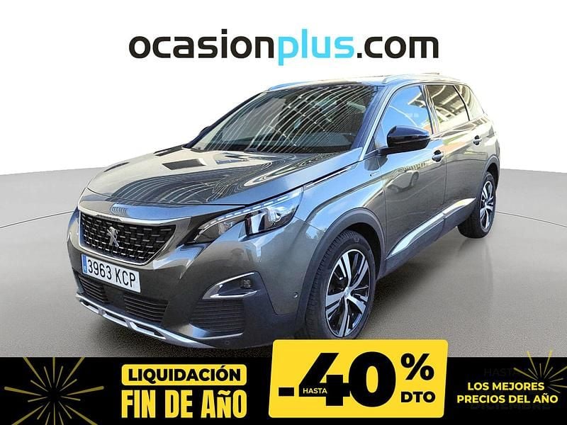 Gris Usado 2017 Peugeot 5008 GT-line Monovolumen | 17.690 € (Precio justo) - Imagen 1/4