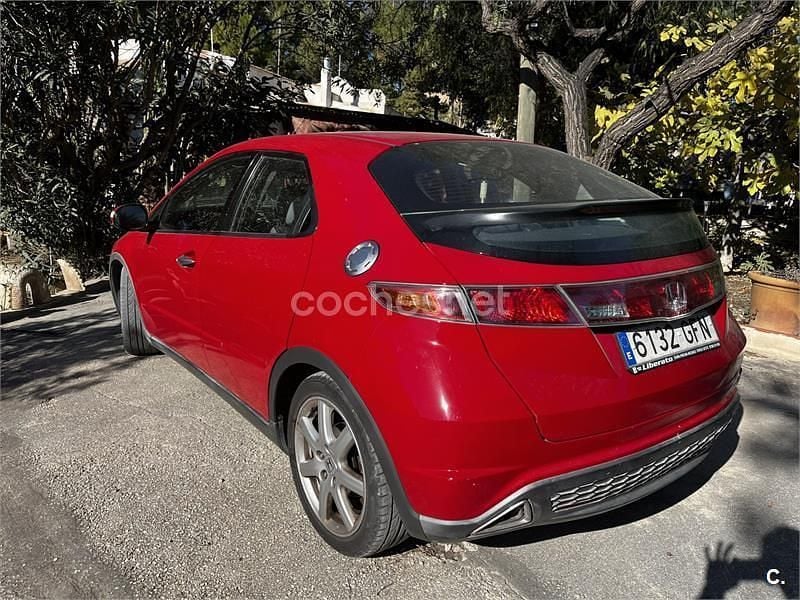 Rojo Usado 2008 Honda Civic Sport Berlina | 8000 € (Precio justo) - Imagen 1/4