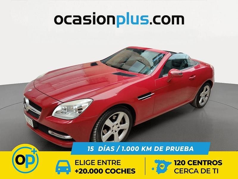 Usado Mercedes SLK200 184 CV (135 kW) 2011 Rojo Descapotable