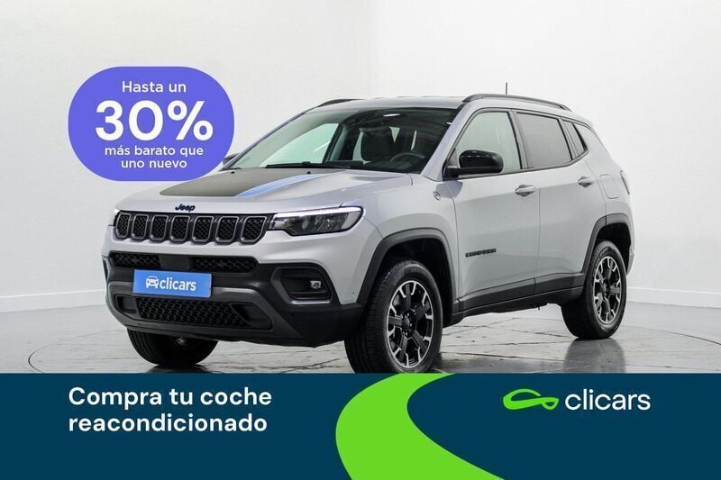 Gris Usado 2022 Jeep Compass Trailhawk SUV | 22.990 € (Precio justo) - Imagen 1/4