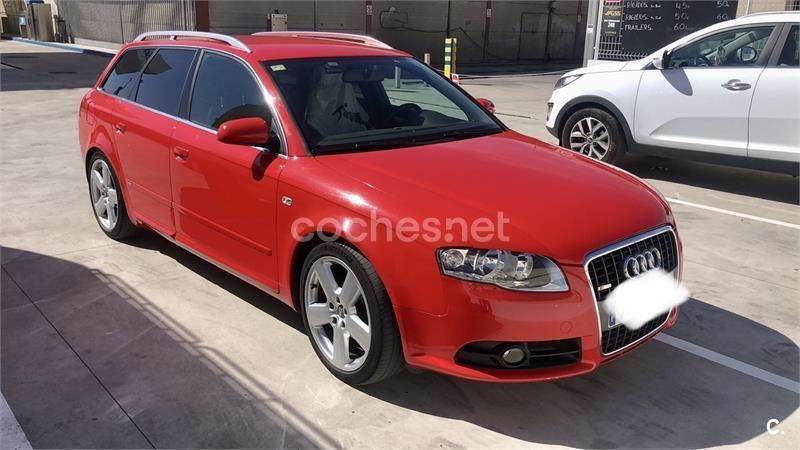 Usado Audi A4 S-Line 140 CV (102 kW) 2007 Rojo Familiar