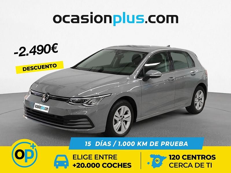 Gris Usado 2023 VW Golf VIII Life | 22.550 € (Precio justo) - Imagen 1/4