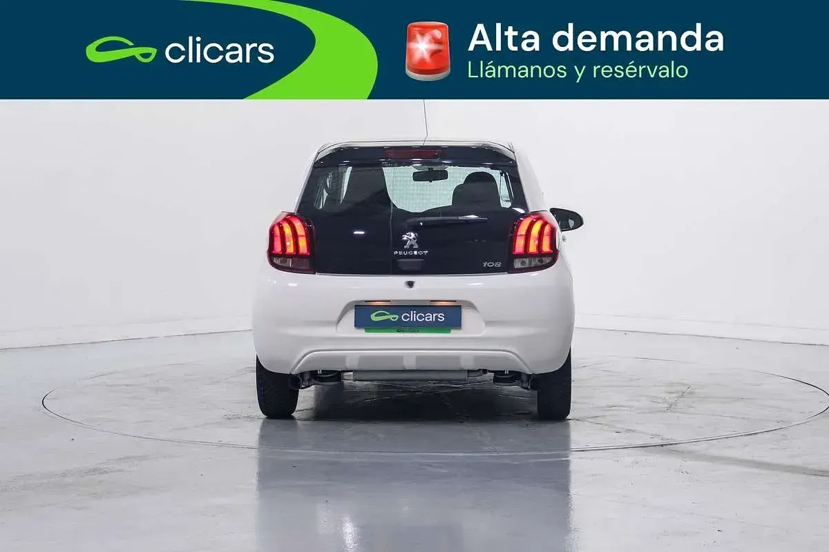 Usado Peugeot 108 Active 72 CV (52 kW) 2019 Blanco Utilitario