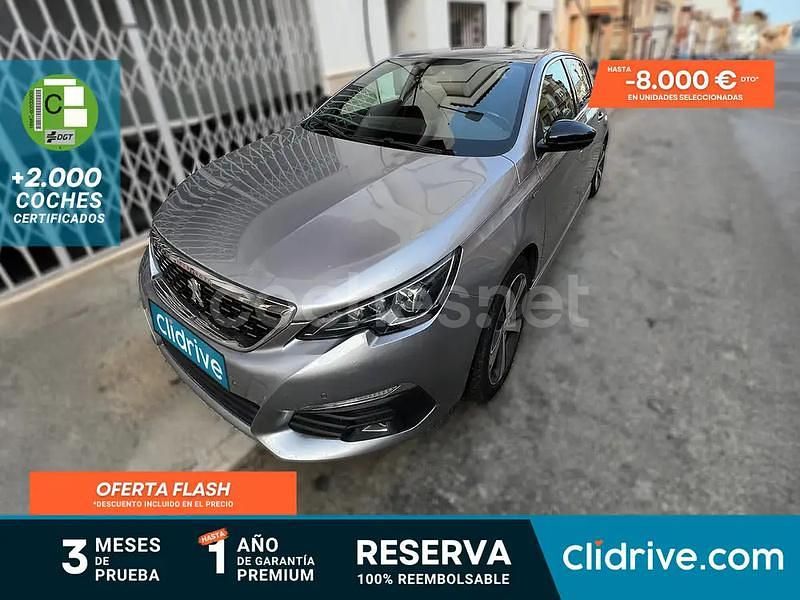 Gris / plata Usado 2017 Peugeot 308 GT-line Berlina | 7390 € (Buen precio) - Imagen 1/3