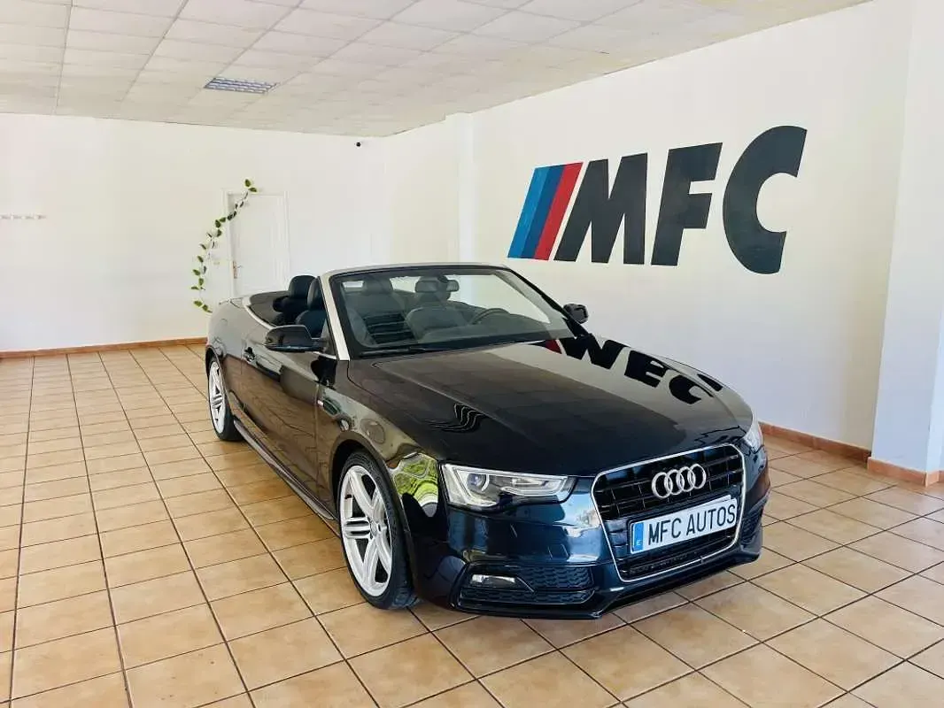 Usado Audi A5 Cabriolet S-Line 204 CV (150 kW) 2014 Azul Descapotable