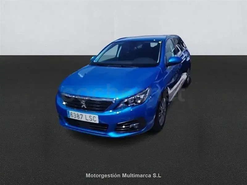 Usado Peugeot 308 SW Allure 131 CV (96 kW) 2021 Azul Familiar