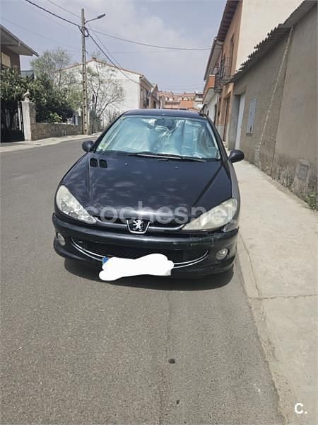 Negro Usado 2007 Peugeot 206 Berlina | 1300 € (Super precio) - Imagen 1/4