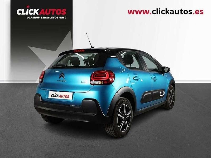 Usado Citroën C3 Feel 83 CV (61 kW) 2022 Azul Utilitario