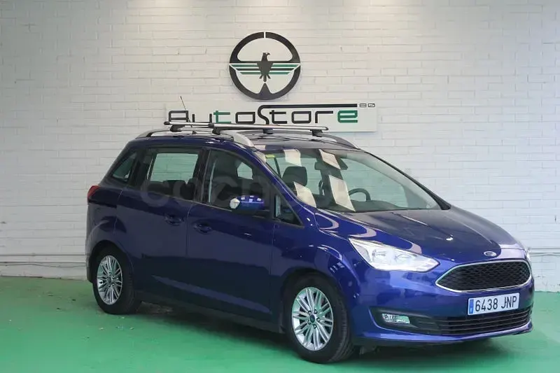 Usado Ford Grand C-Max Trend 125 CV (91 kW) 2016 Azul Monovolumen