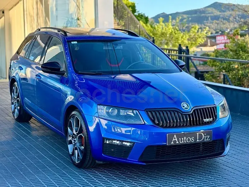 Usado Skoda Octavia RS 220 CV (161 kW) 2016 Azul Familiar