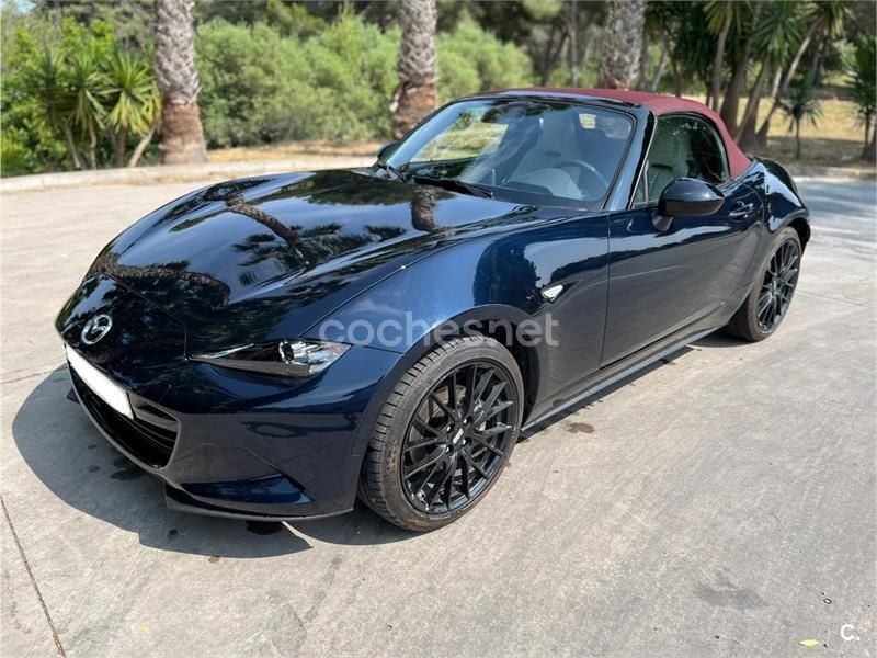 Azul Usado 2022 Mazda MX5 Descapotable | 31.900 € (Un poco caro) - Imagen 1/4
