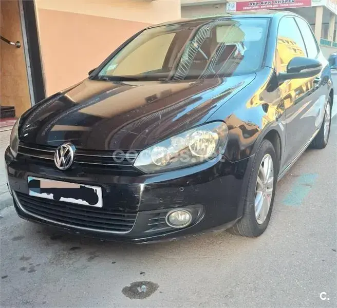 Usado VW Golf VI Sport 105 CV (77 kW) 2010 Negro Utilitario