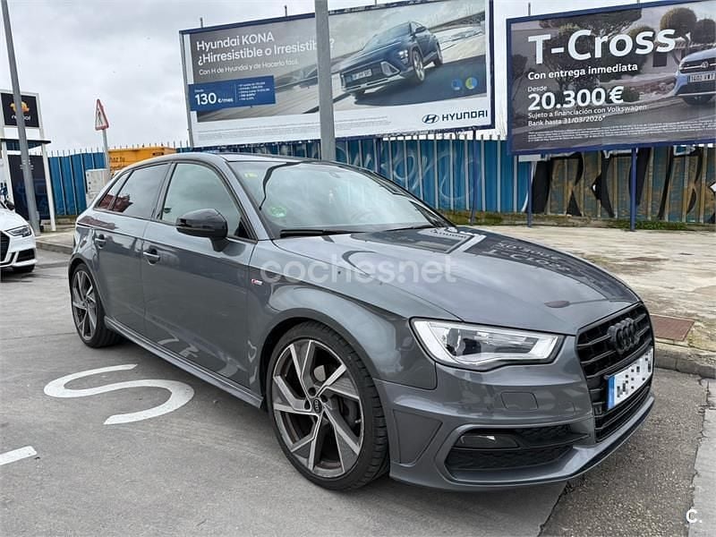 Usado Audi A3 S-Line 150 CV (110 kW) 2014 Gris / plata Berlina
