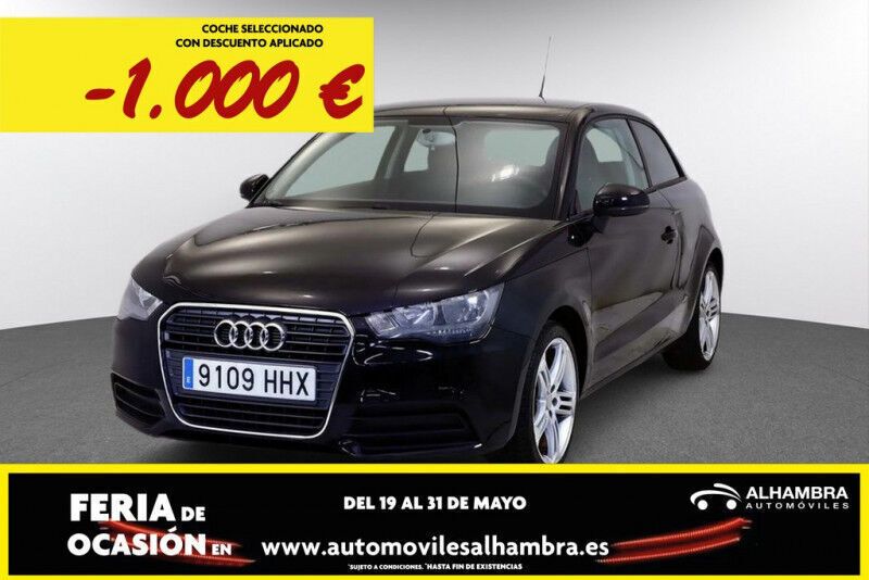Negro Usado 2012 Audi A1 Attraction Utilitario | 9490 € (Precio justo) - Imagen 1/4